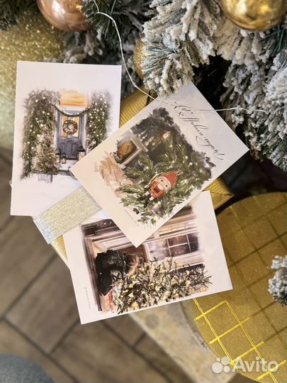 Открытки в ретро стиле ручной работы