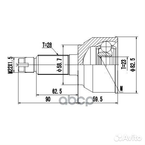 Шрус наружный Z87251R Zikmar