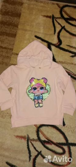 Пакет с детскими вещами на девочку размеры 104-116