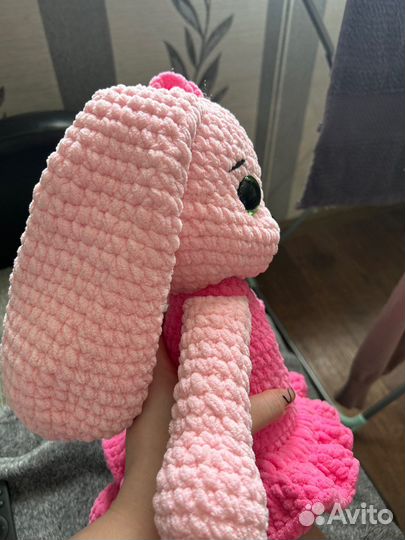 Вязаные игрушки зайка