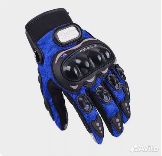 Мото перчатки PRO-biker синие, XXL