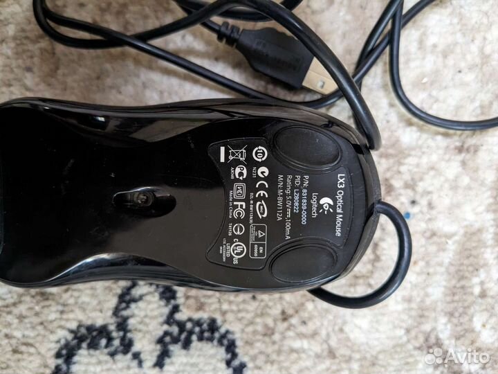 Мышь проводная Logitech