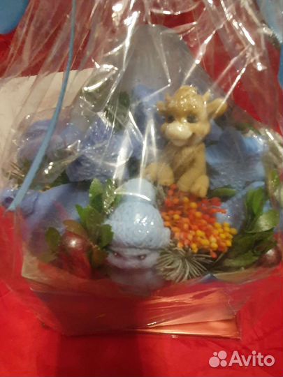 Сувениры подарки набор мыла /пасхальный/ картина