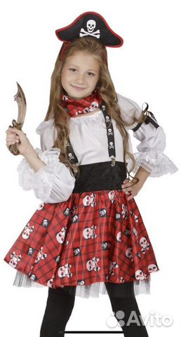 Карнавальный костюм «Пиратка» на девочку