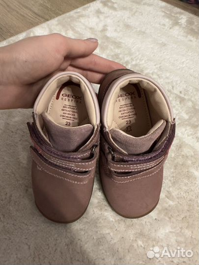 Ботинки демисезонные детские Geox 23 для девочек