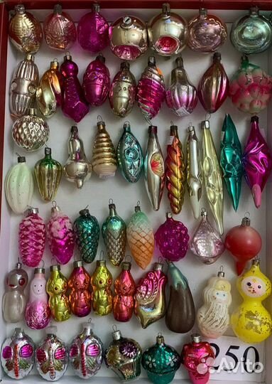 Елочные игрушки ссср, винтаж