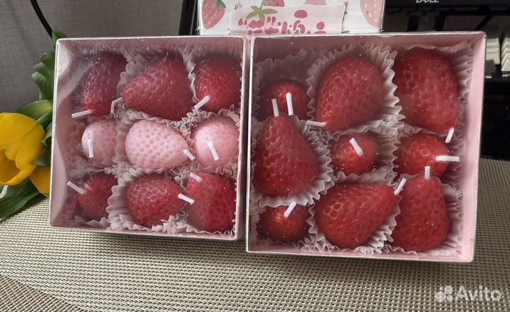 Ароматическая свеча клубничка