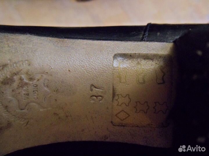 Полностью кожаные (за искл. каблука) туфли, р. 36