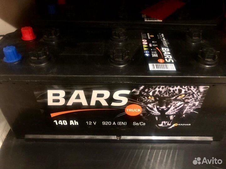 Аккумулятор Bars 140 Ah (обр.пол)