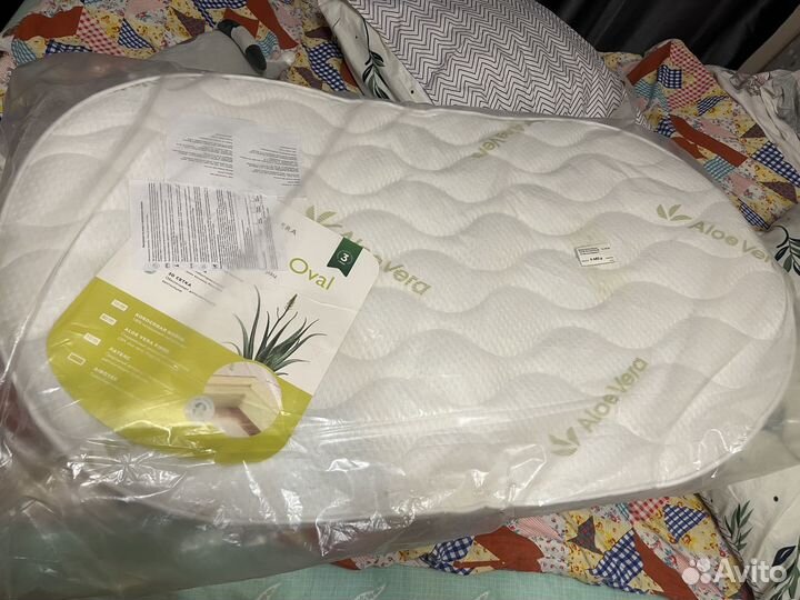 Овальный матрас для детской кроватки 1250x750