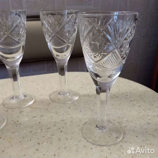 Рюмки на ножке хрусталь СССР