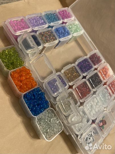 Для рукоделия Набор Бисера Коробочка Для Бисера