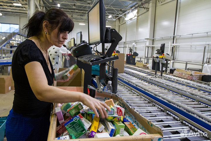 Упаковщик лекарств Вахта отвозим в Москву