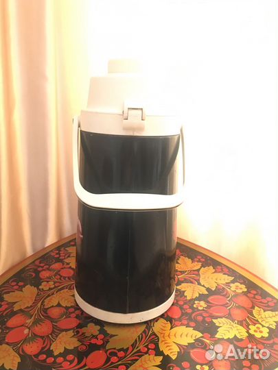 Термос с помпой и стекляной колбой СССР