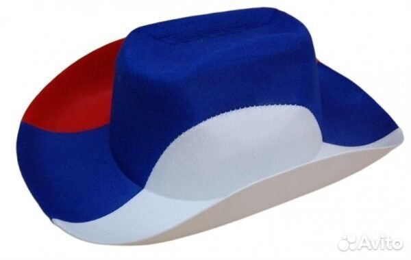 Шляпа фетр, российский флаг