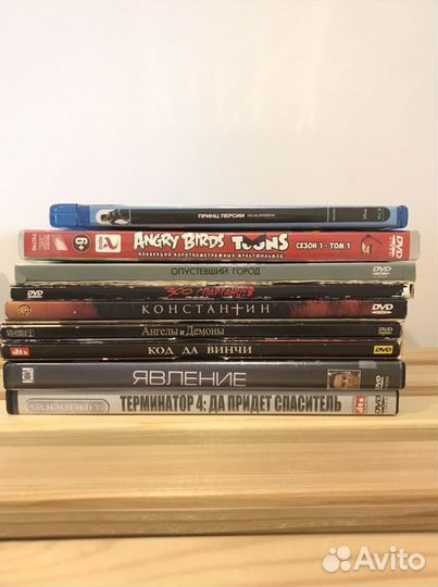 DVD диски фильмы 300 спартанцев, Константин, Код д