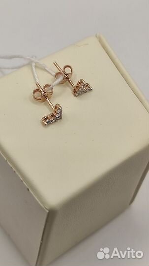 Золотые серьги 375проба 0,76гр