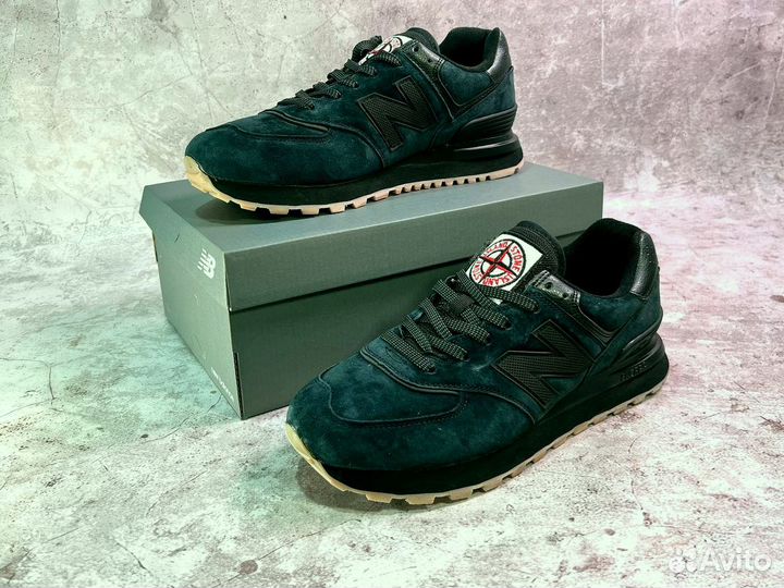 Кроссовки New Balance 574 Stone Island качественные