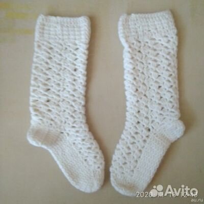 Гольфы вязаные ажурные