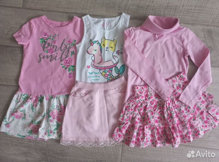 Вещи пакетом на девочку 116- 122