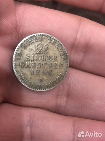 2 1/2 silber groschen 1842