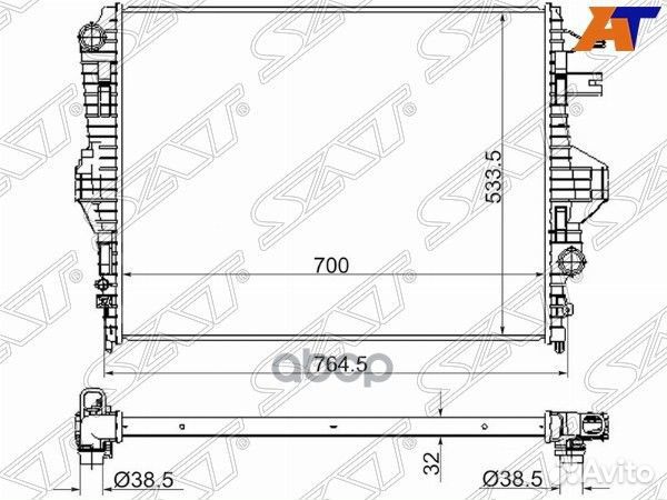 Радиатор VW touareg/porsche cayenne 10