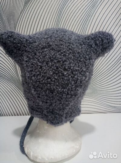 Чепчик - шапка с ушками мишки