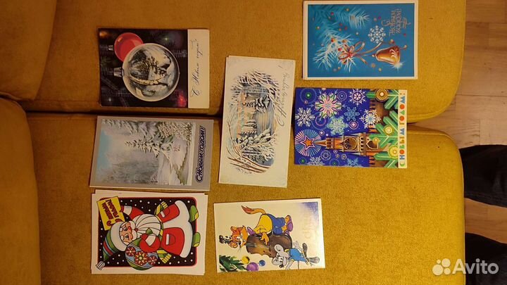 Новогодние открытки СССР