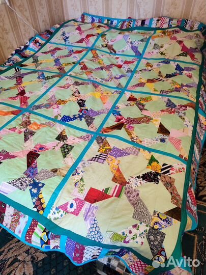 Покрывало печворк.ручная работа