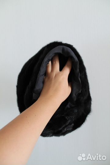 Берет женский норковый