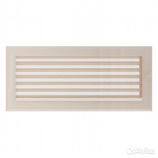 Вент решетка Kratki Оскар Бежевая с жалюзи 17 х 17