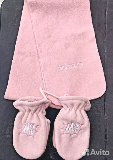 Комплект варежки и шарф