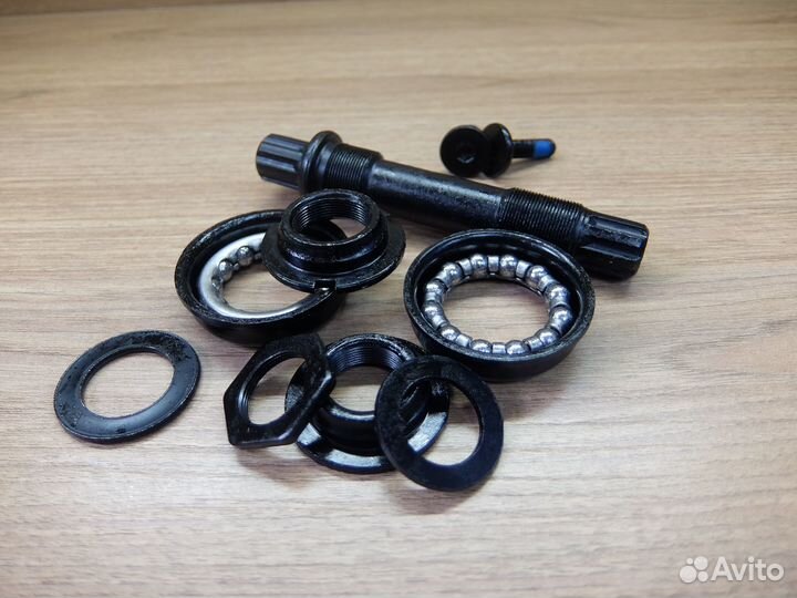 Каретка в сборе BMX (вал, подшипники, пыльники)