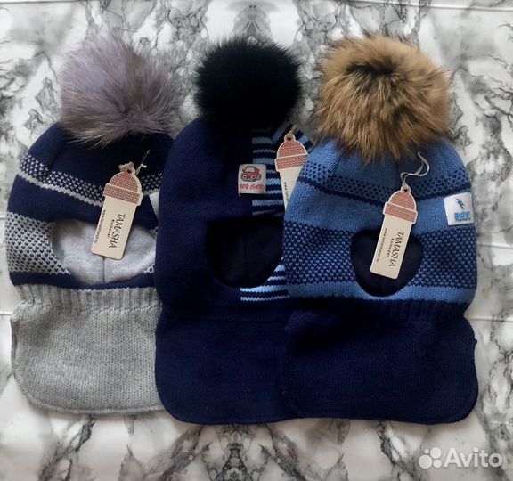 Шапка-шлем зимняя