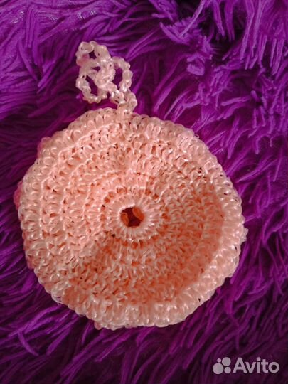 Мочалка цветок