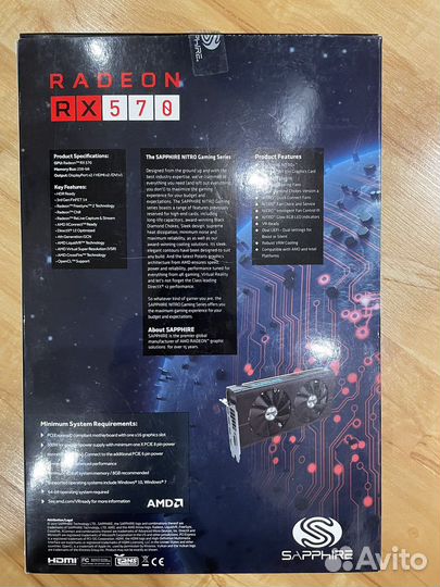 Sapphire radeon rx 570 8gb nitro+