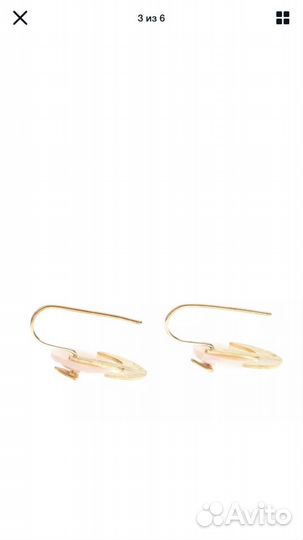 Золотые серьги с опалом