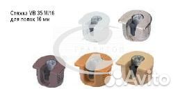 VB 35M/16, стяжка эксцентриковая пластмасса бук