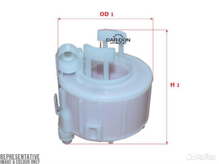 Sakura FS28290 Фильтр топливный hyundai solaris 1