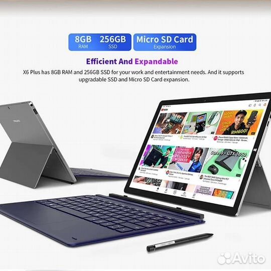 Teclast X6 Plus планшет на Win10 экран 12.6