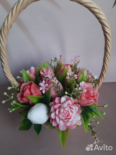 Букет цветов из мыла