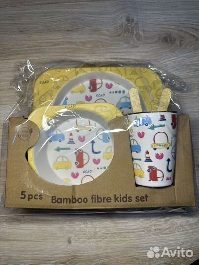 Набор детской бамбуковой посуды