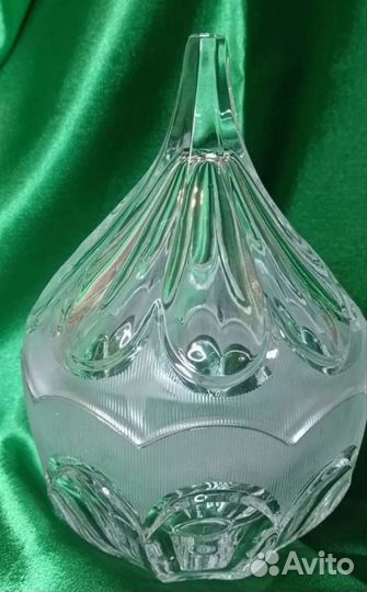 Ваза-салатник с крышкой хрусталь СССР 70-79гг