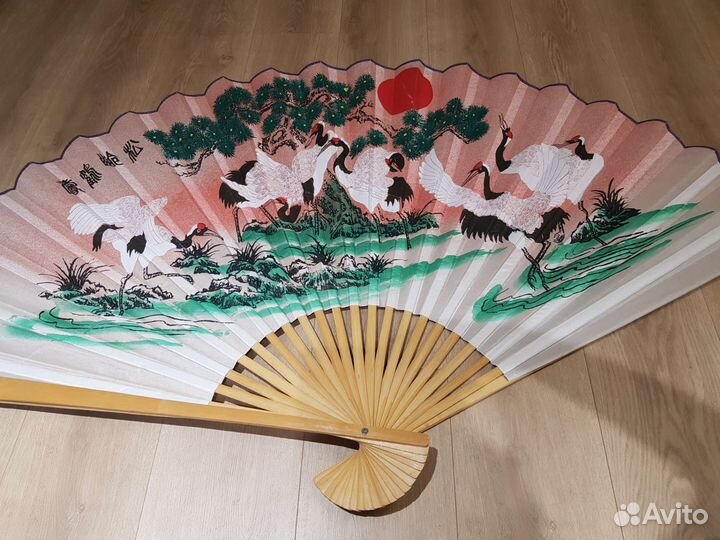 Веер большой, интерьерный. 160 см. Япония