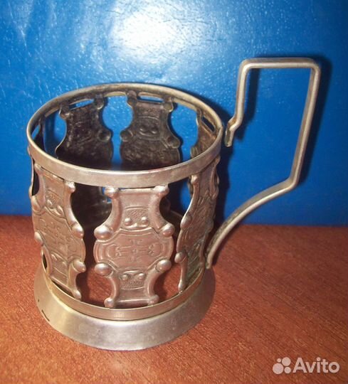 Подстаканник мельхиоровый, 60е годы СССР