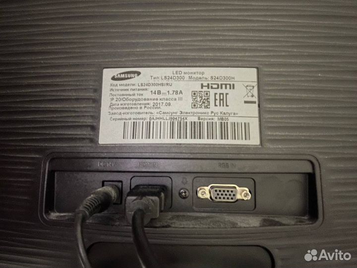 Монитор Samsung s24d300h 75Hz