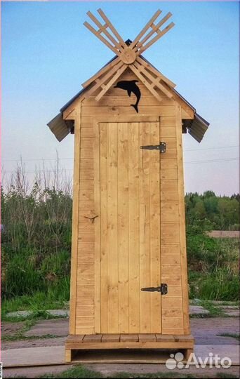 Дачный туалет деревянный Р976