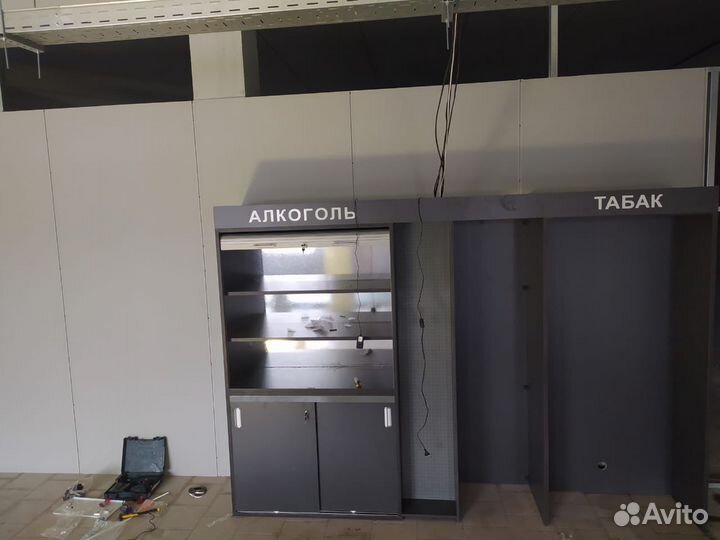 Монтаж стеллажей, мебели, торгового оборудования