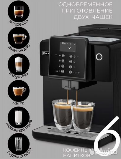 Кофемашина Rondell-мбт RDE-1107 (новая)