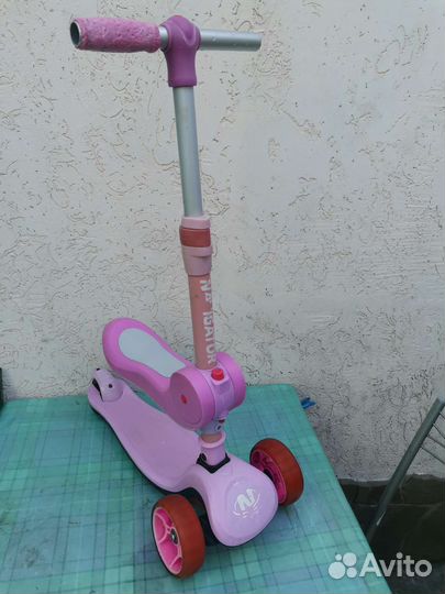 Самокат детский трехколесный бу